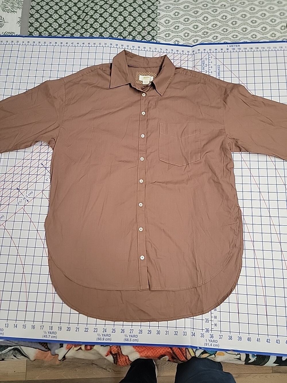 Anthropologie Maeve Bennet Button Down Top M